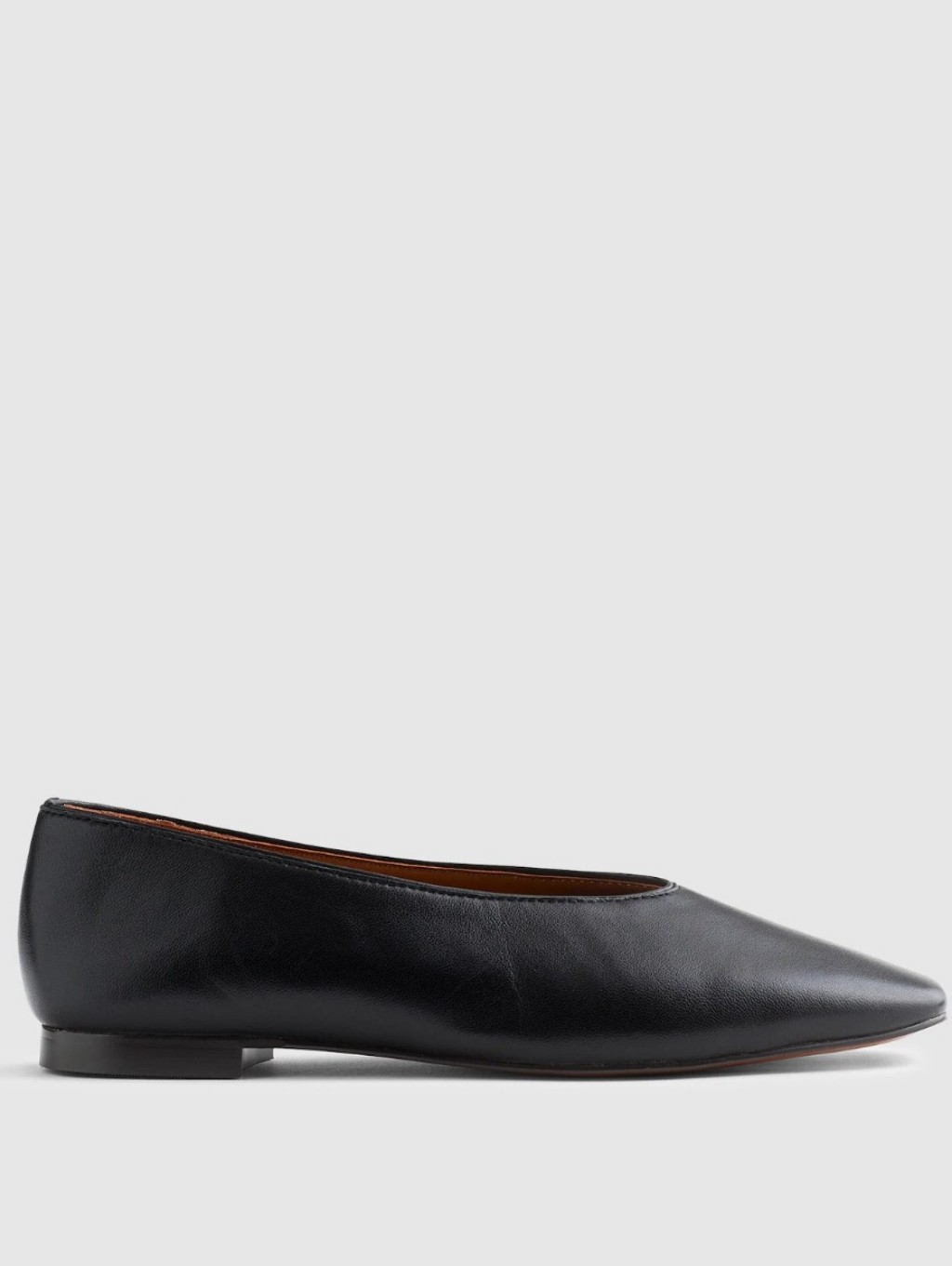 Madewell Mylie Ballet Flat - Black Leather
